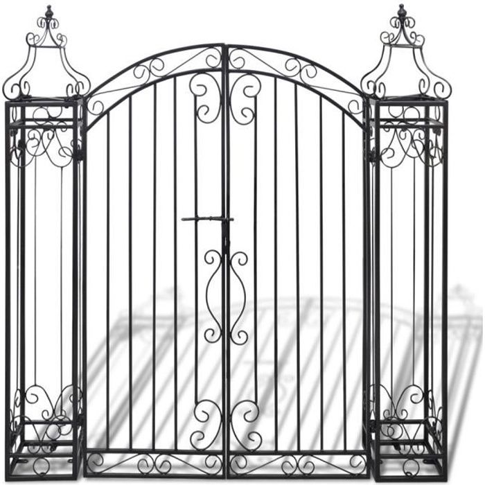 arches treillages tonnelles et pergolas de jardin portail d entree orne en fer forge cdiscount jardin