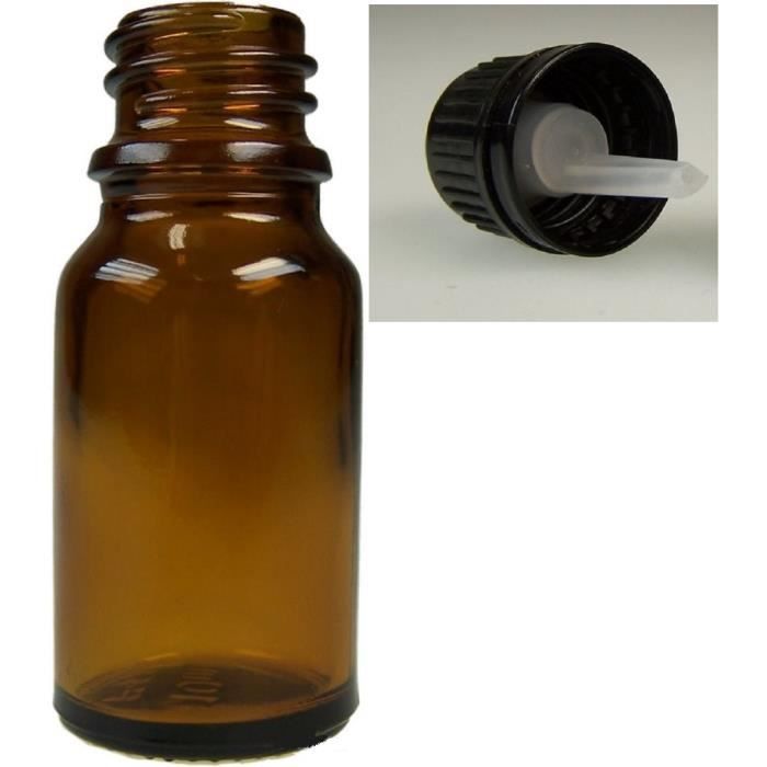 TianranRT Pipette flacon en verre compte-gouttes parfum huile essentielle reactif bouteille rechargeable A 