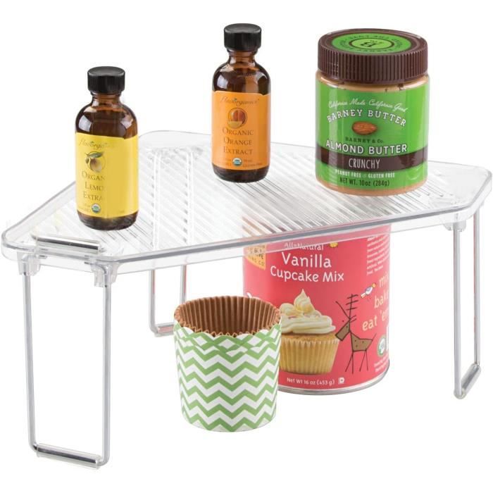 Étagère cuisine en plastique et métal rangement cuisine sur pieds