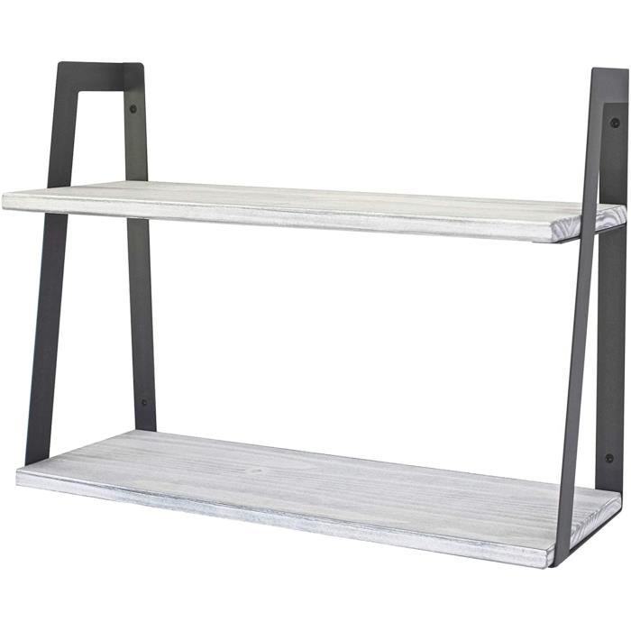 Etagères Murales Lot De 3,Etagères Flottantes En Bois Et Métal Etagères Murales De Rangementen