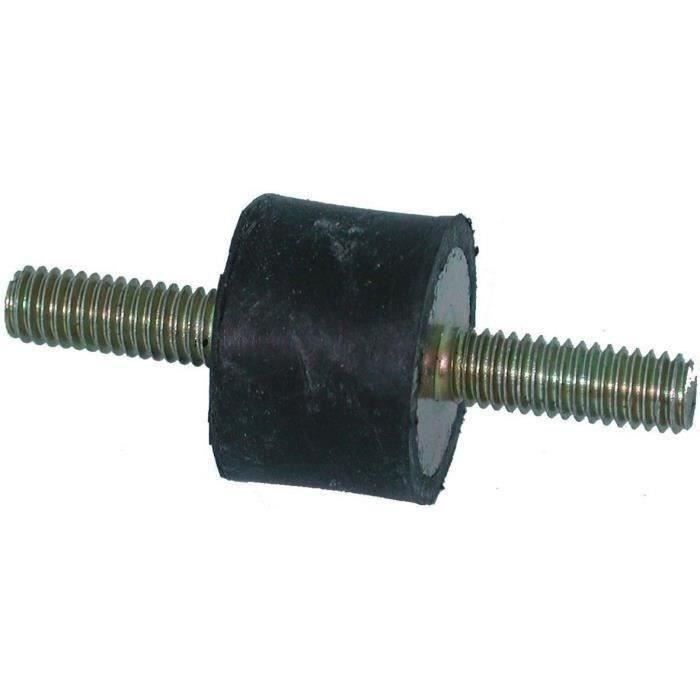 Silent bloc universel mâle-mâle - diamètre 25mm - Longueur 25mm - Filet M6 - Longueur filet 14-18mm