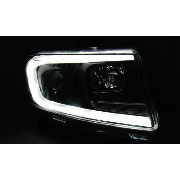 Paire de feux phares Jeep Grand Cherokee 11-13 LED LTI Noir