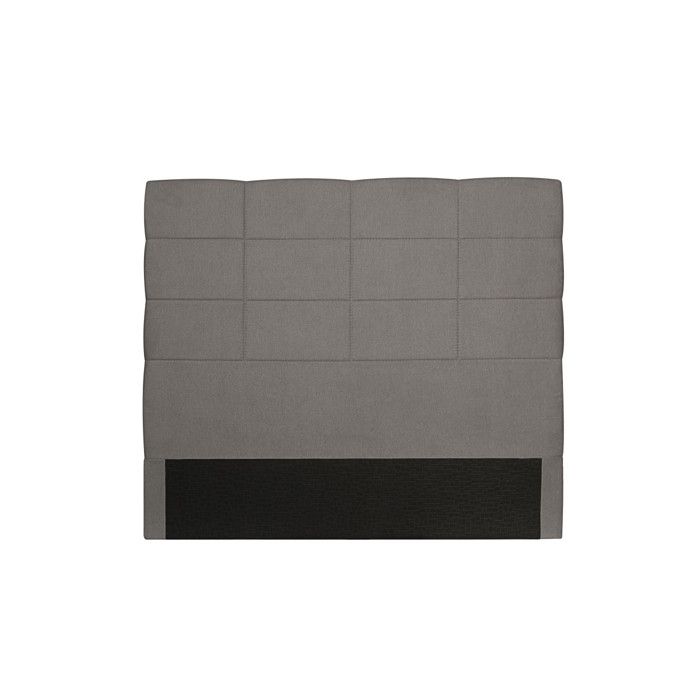 Tete De Lit En Tissu Grise Willy 160 Cm Cdiscount Maison
