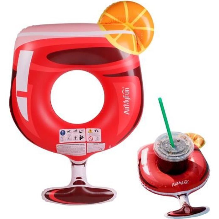Ginkago Bouée Géante 105 Cm Avec Porte-boissons – Confortable Et Stable Pour L’été