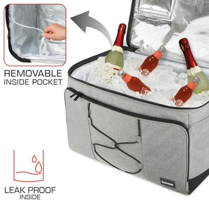 BOÎTE À LUNCH Portable Pour Pique-niques Sac Glacière étui Glacier Avec