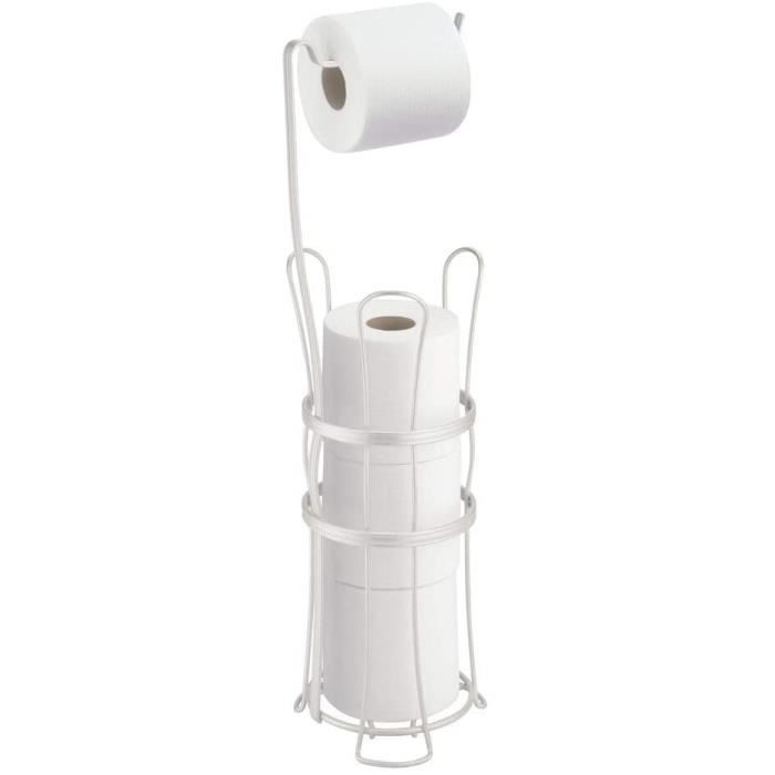 SunnyPoint Porte-papier Hygiénique Sur Pied Pour Salle De Bain Avec Fonction De Reserve Hdty1001