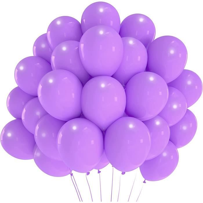 Ballon métallique violet clair, 30cm (x25) REF/BALC17