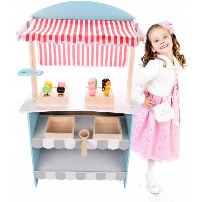 Accessoires Cuisine Enfant Jouet Cuisine Bois Mamabrum - Set Pâtisserie Biscuits - Pour Enfants 3 - Avec Accessoires Ensemble Pâtisserie Enfants