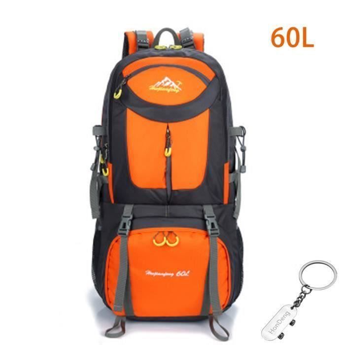 Sac à Dos De Randonnée 70L Imperméable - Léger (1.3kg), Avec Housse De Pluie, Pour Trek, Voyage, Escalade - 9