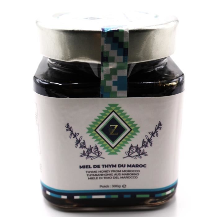 Miel de thym du Maroc 100% Pur Pot de 300g Importer directement depuis le haut atlas.