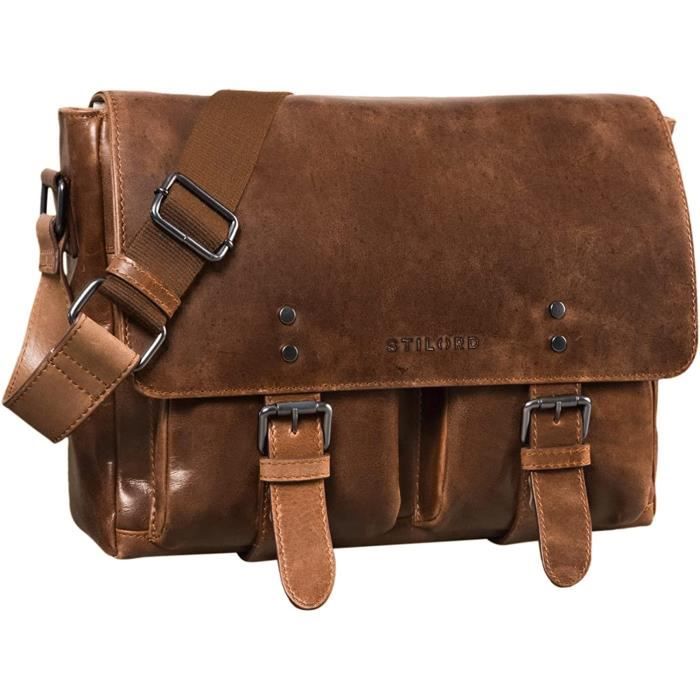 STILORD Hunter Serviette Cuir Hommes et Femmes Vintage Sac a