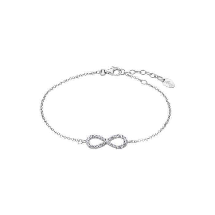 Lotus Silver Bracelet Femme Argent Signe Infini Empierré - LP1253-2/3 -  Achat / Vente bracelet - gourmette Lotus Silver Bracelet Femme Argent  Argenté - Cd
