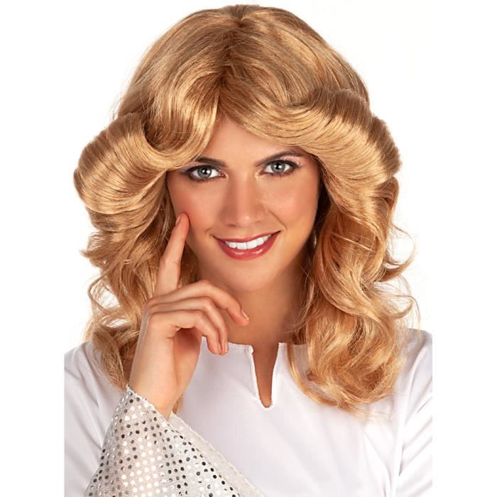 Blond Années 70 disco Perruques Pour Femme Dame Naturel Synthétique Complet  Perruques vintage Déguisement Costume Cheveux Perruque, Mode en ligne