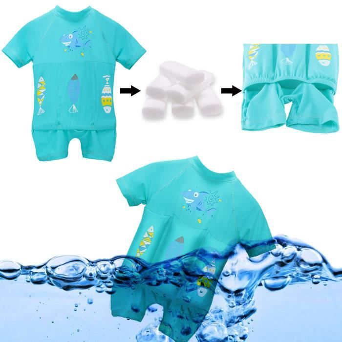 Maillot de bain étanche - Incontinence - Fille - Turquoise, 3/4 ans