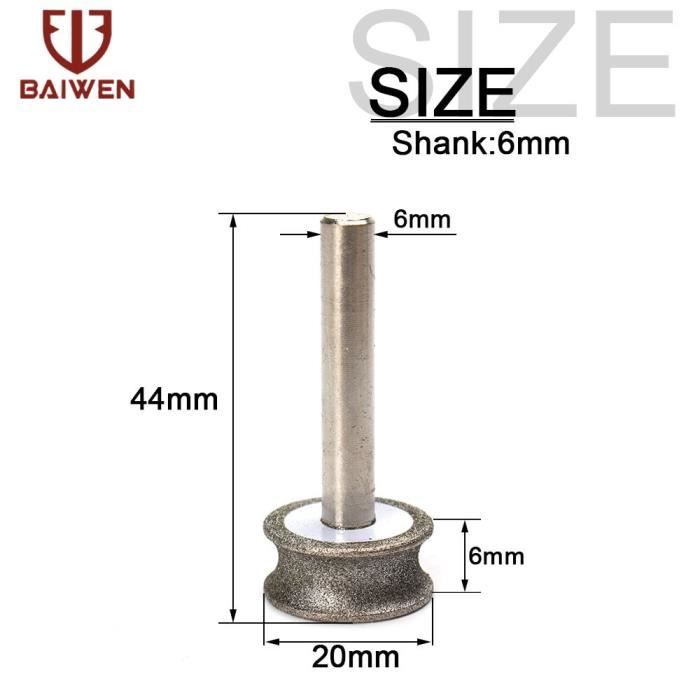 SHDIATOOL Meule de meulage à disque diamant Turbo de 11,4 cm pour béton, granit, marbre, maçonnerie, brique. Compatible avec mandrin de 2,2 cm