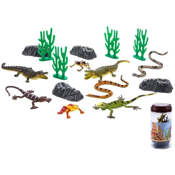 JOKFEICE Spider Toys Lot de 12 figurines d'araignée réalistes colorées pour décoration d'Halloween, jouet éducatif précoce, fête d'anniversaire, décoration de gâteau pour enfants
