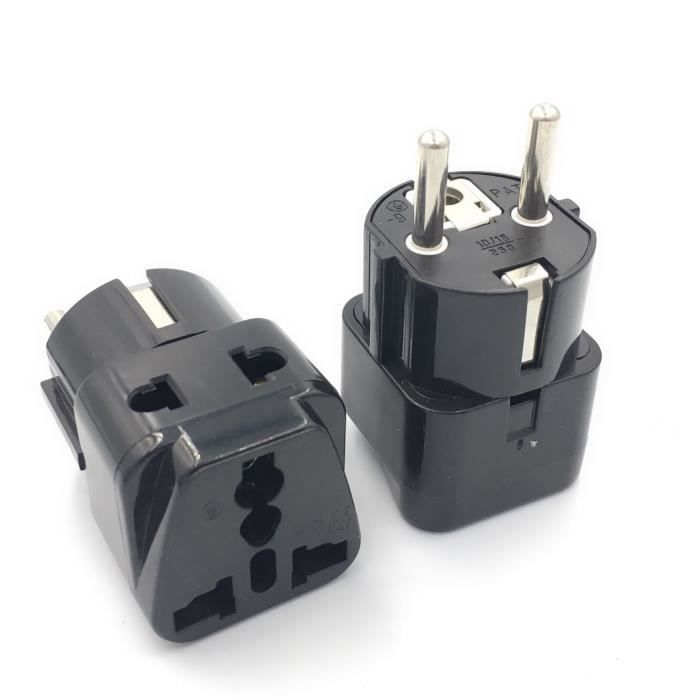 Adaptateur Voyage UK 7-en-1 | Prises EU + Schuko + 4 Ports USB | Type G Pour Royaume-Uni, Irlande, Singapour