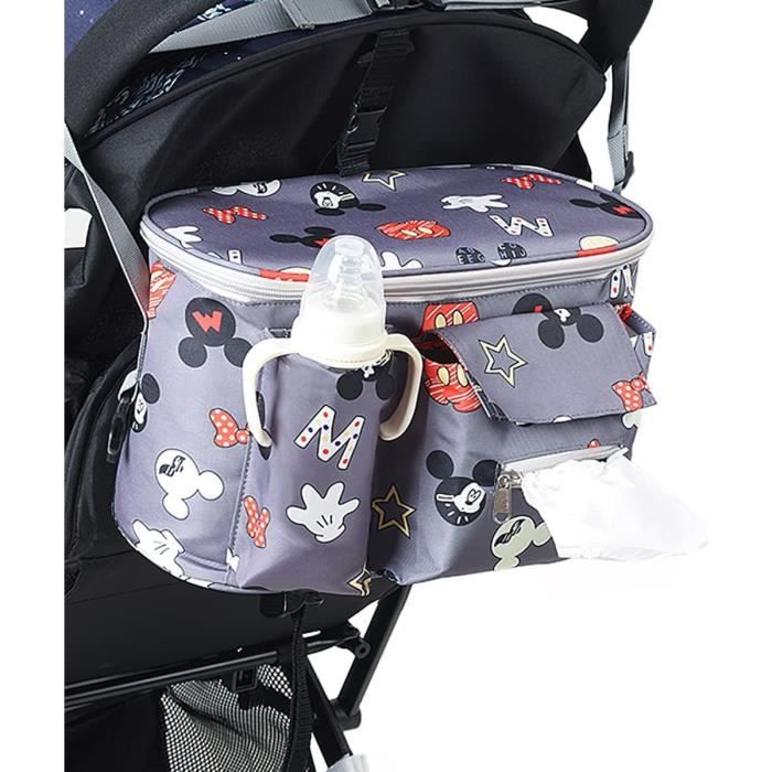 Sac de poussette universel imperméable à leauSac de changement de bébé multifonction avec bandoulièreSac pour bébé.
