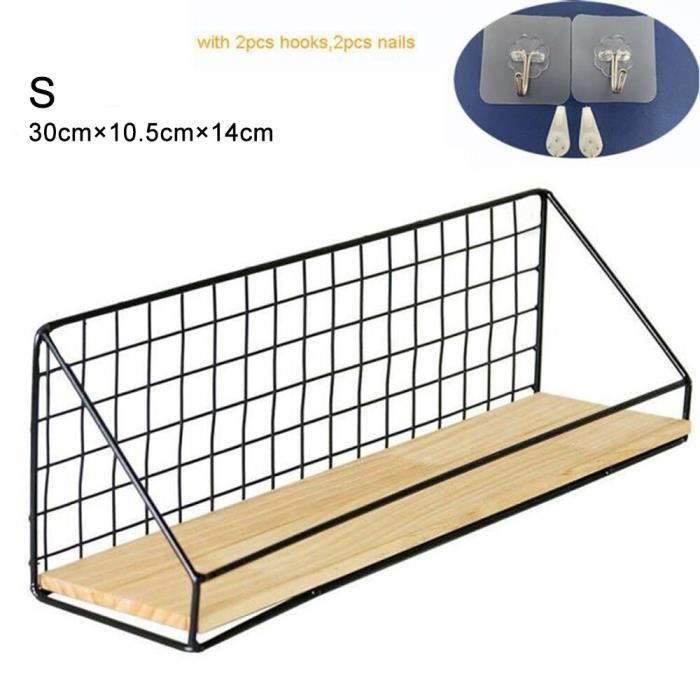 Étagère De Rangement Murale Multifonctionnelle Pour Balais Et