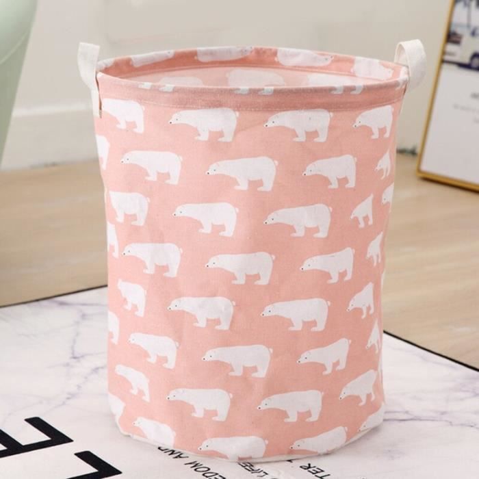 Clastyle 45L Corbeilles à Linge Filles Rose Princesse Licorne Arc-en