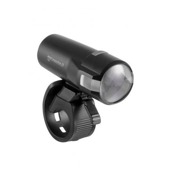 AXA Compactline 35 – Feu Avant 35 Lux Pour VAE – LED, Réflecteur Intégré, Compatible 6-12V – Noir