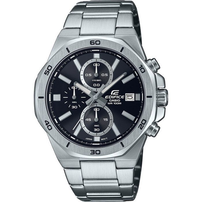 Montre Casio - Hommes - EFV-640D-1AVUEF - Etanche 10 Atm - Chronographe - Bracelet en Acier inoxydable