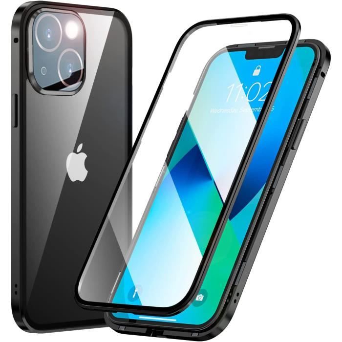 Coque iPhone 13 Mini Magnétique 360 Degrés Protection Antichoc avec