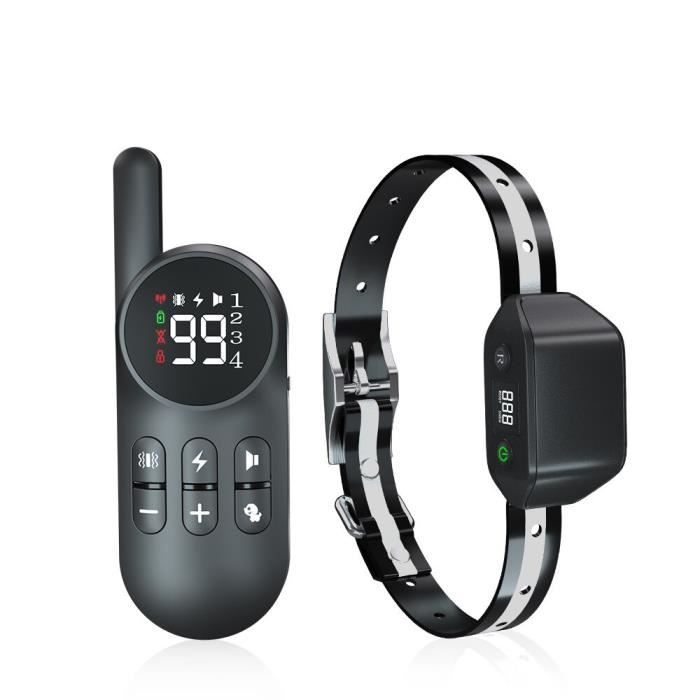 Dog Training Collar Electric Shocker Light IPX7 Waterproof Rechargeable