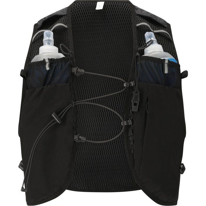 Gilet de Course - ENDURANCE - Genend - Gourdes Souples Inclues - Taille L - Noir