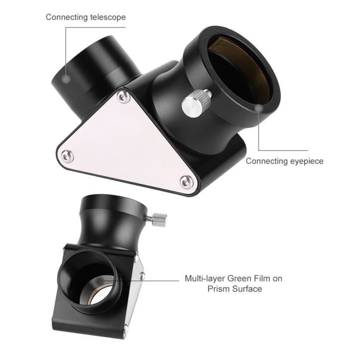Miroir Zénithal 2″ 45° Avec Adaptateur Rotatif 1,25″ – XY Pour Télescope