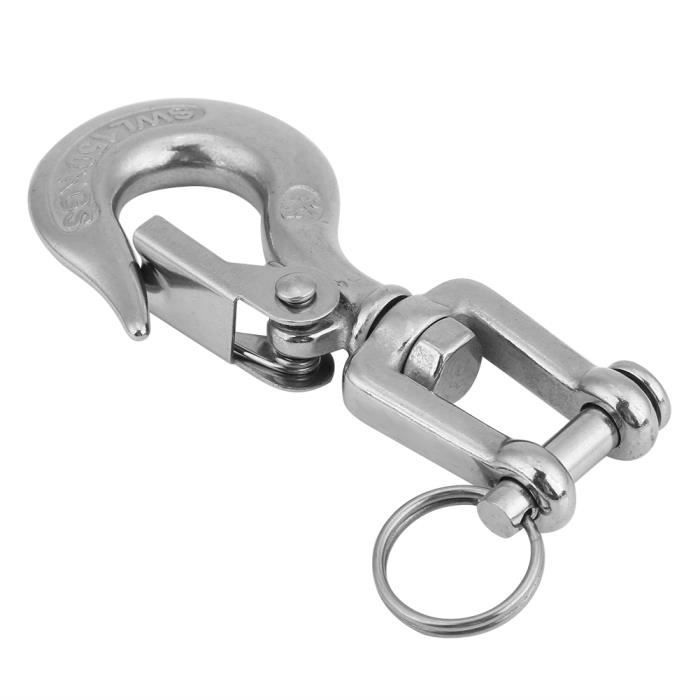 Crochet De Levage Pivotant 1000 Kg - Acier Inoxydable 304 - Rotation 360° - Pour Grue, Manutention, Industrie