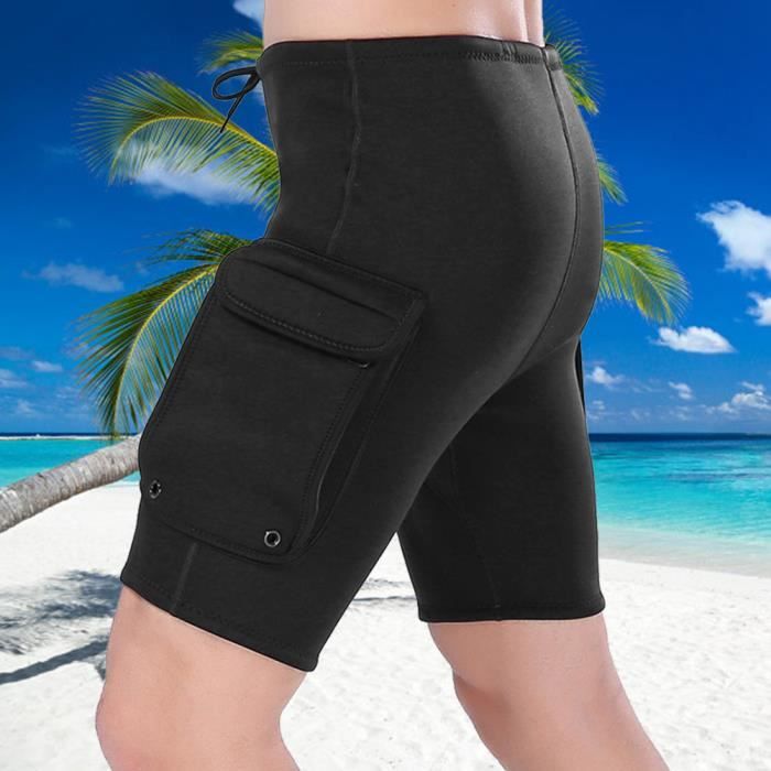 Short De Plongée Néoprène 3 Mm - Avec Poche - Tailles S à XL - Pour Chasse Sous-marine, Surf, Snorkeling
