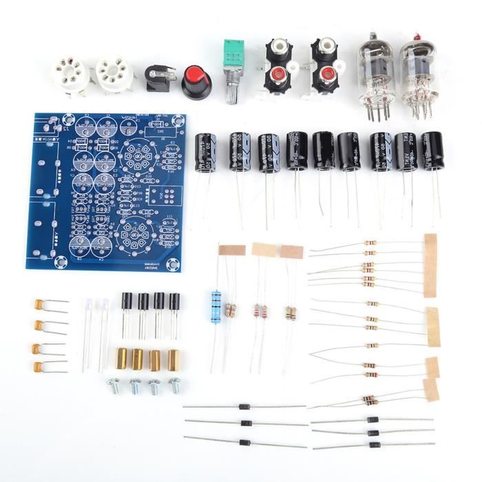 Kit D'amplificateur De Valve, 6J1 Carte D'amplificateur De Préampli à Tubes électronique Pièces Kit D'amplificateur De Valve, 6J1 Carte D'amplificateur De Préampli à Tubes électronique Pièces