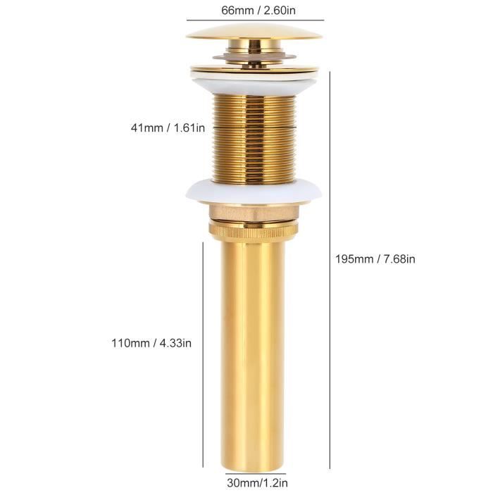 Drain de lavabo Salle de bain évier drain anti obstruction bassin