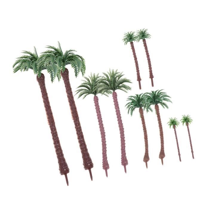 Lot De 30 Arbres Miniatures - Palmiers Et Forêt Tropicale Pour Maquette, Diorama, Décoration DIY