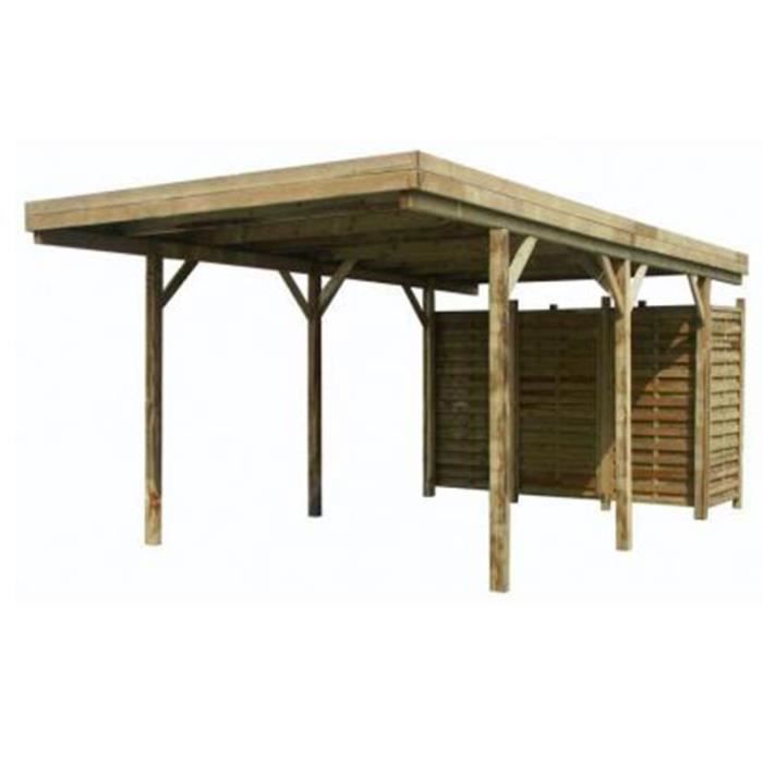 Carport Autoportant En Bois 15 5m Victoria Achat Vente