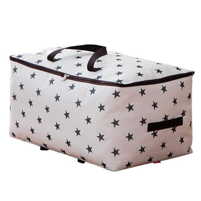 Housses De Rangement Vetement En Tissu Pliable Voyage Sac Boite Pour Couettes Literie 72 L Grand Taille Blanc Achat Vente Housse De Rangement Housse De Rangement Cdiscount
