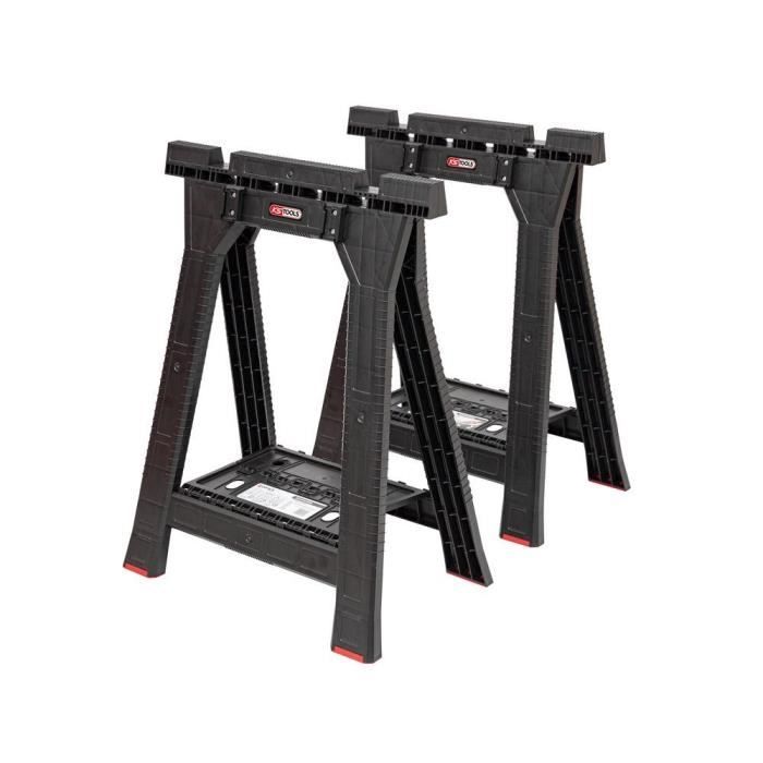 Tretaux - KS TOOLS - 850.0390F - Treteaux pliant pour caisse SCM - Treteaux pour etabli - Traiteau pliable