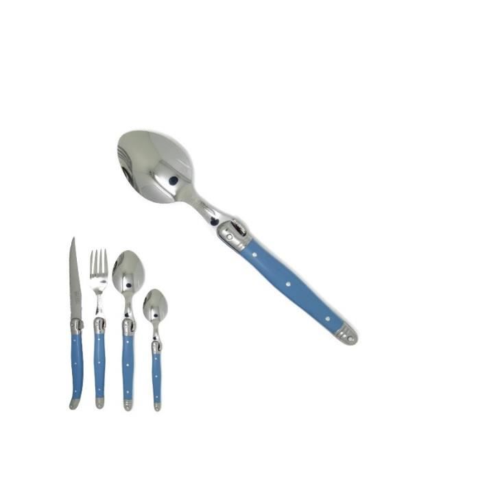 Bistrot couleur Gold Uni, Bleu canard - Cuillère de service main image 1