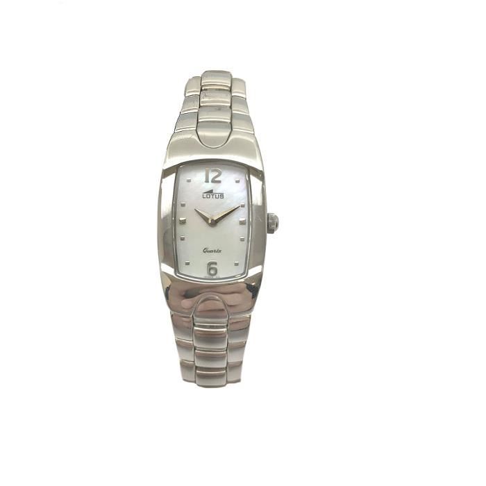 Montre femme Lotus acier inoxydable quartz - élégante & étanche 100m