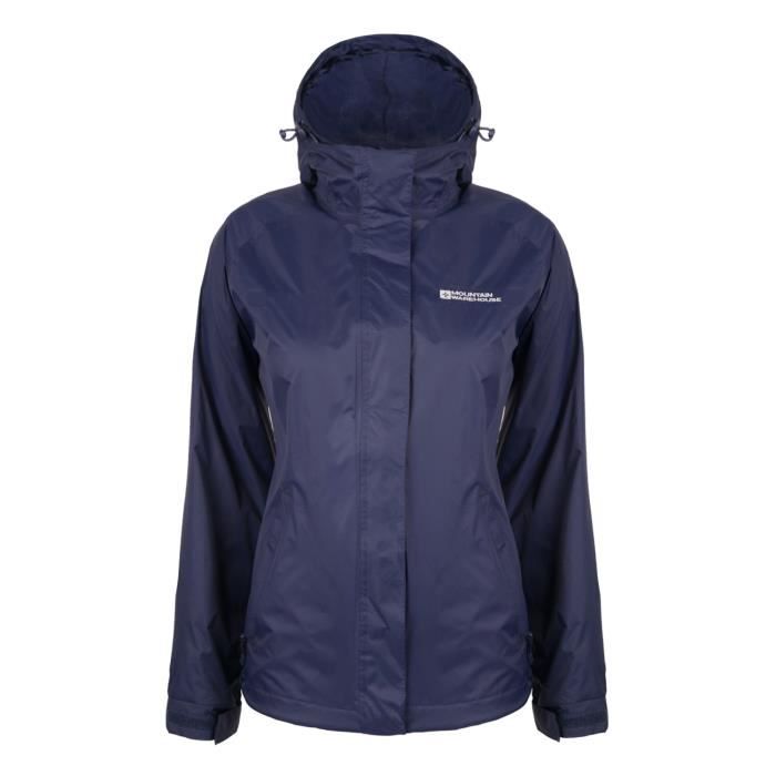 Imperméable bleu shop marine femme