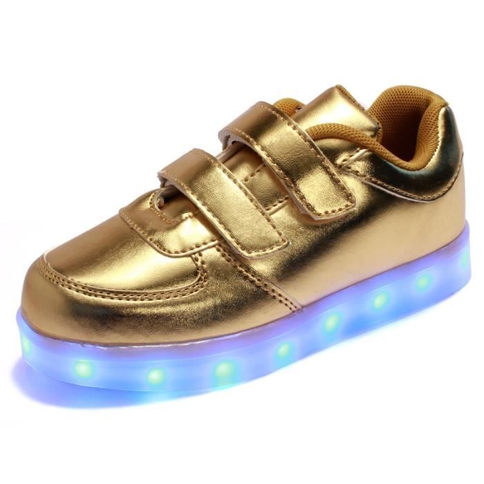 Chaussures dorées fille