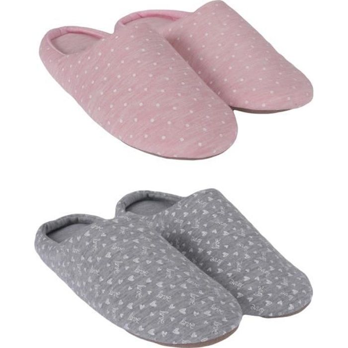 Cdiscount pantoufle femme clearance