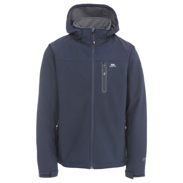 Veste Softshell Homme - ACCELERATOR - Respirant et Imperméable - Vert et Bleu Marine