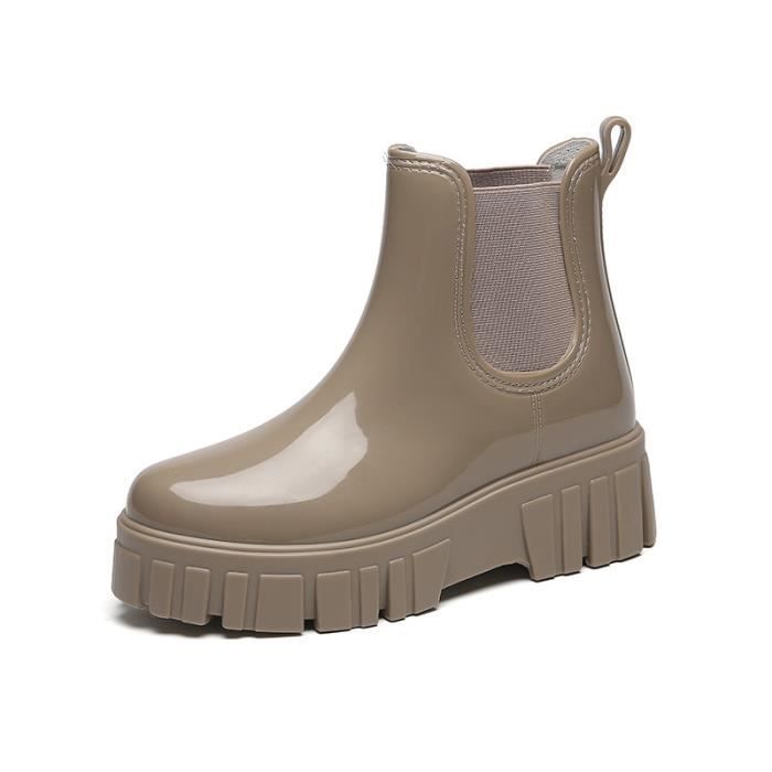 Bottes de pluie discount femme avec fermeture eclair
