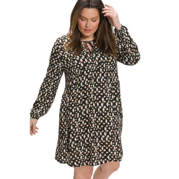 ULLA POPKEN Robe suspendre pois gris fonc NEUF Noir