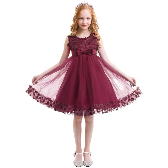 robe bordeau enfant