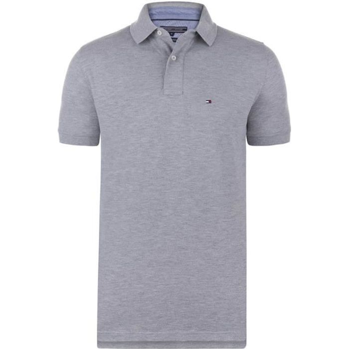 Tommy Hilfiger Homme Polo Gris New Regular Fit