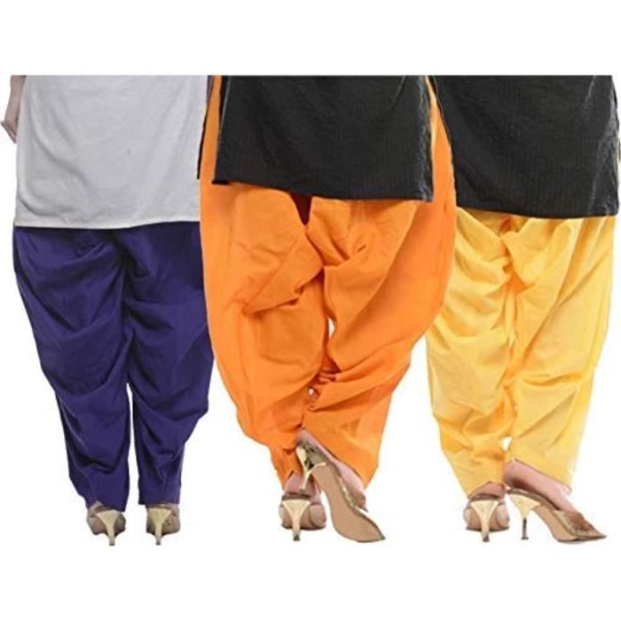 Kilt Yctsc Bas Traditionnel Doux 1 Coton Patiala Salwar Combo De Bebe Orange Et Citron Taille M Noir Cdiscount Pret A Porter