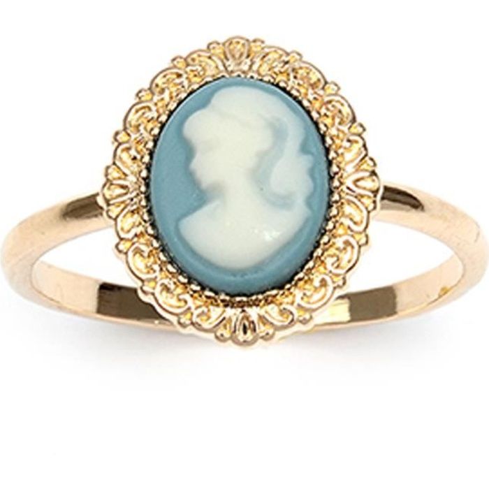 Bague camée plaqué or store